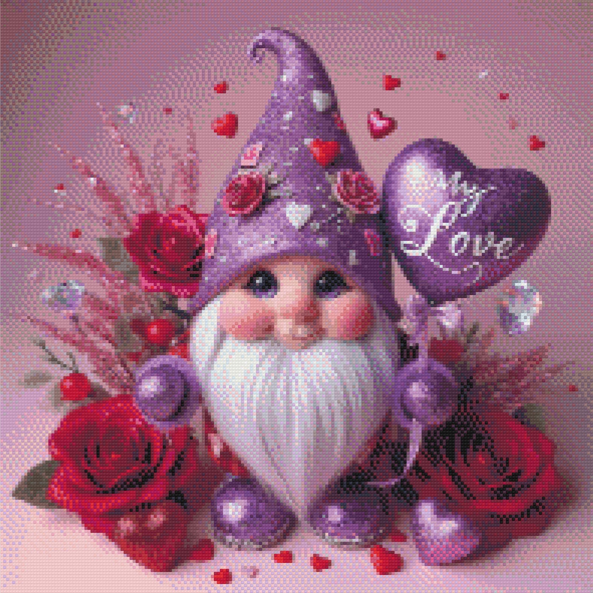 Gnomul iubaret Plansa tipar Goblen diamante 50x50