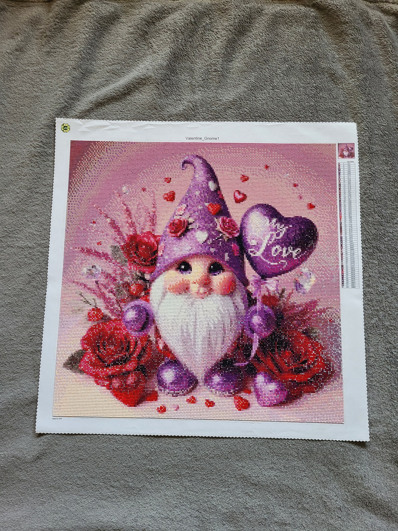 Gnomul iubaret Plansa tipar Goblen diamante 50x50 - Image 2